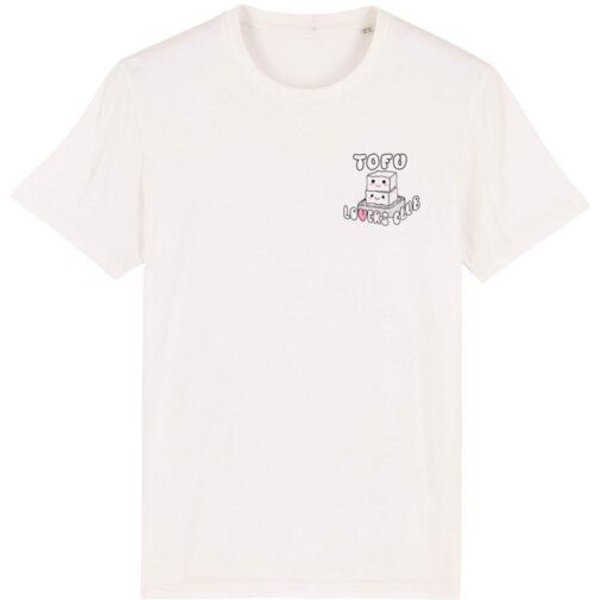roots of compassion T-Shirt Tofu Lovers Club bio & fair & vegan - weiter Schnitt - veggie, Vegetarier, Veganer