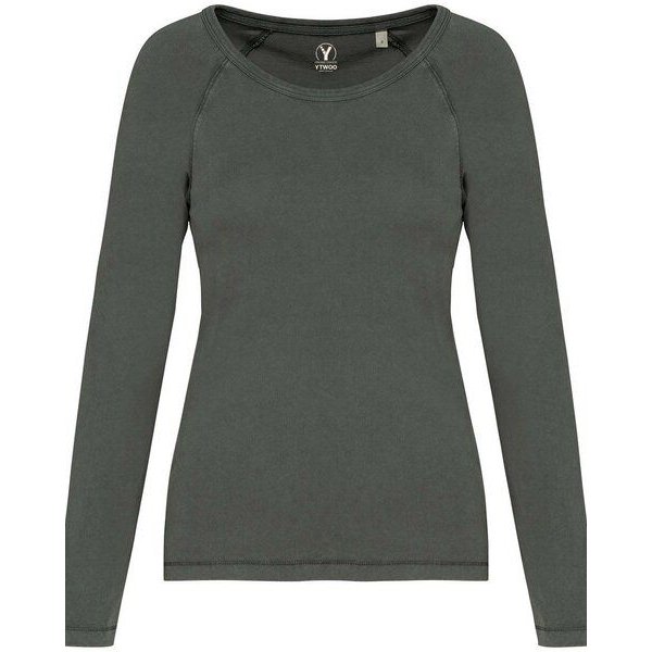 YTWOO Raglan Longsleeve aus nachhaltiger Bio-Baumwolle für Damen