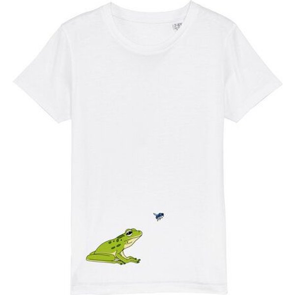 Spangeltangel Kinder-T-Shirt "Frosch", Biobaumwolle, bedruckt
