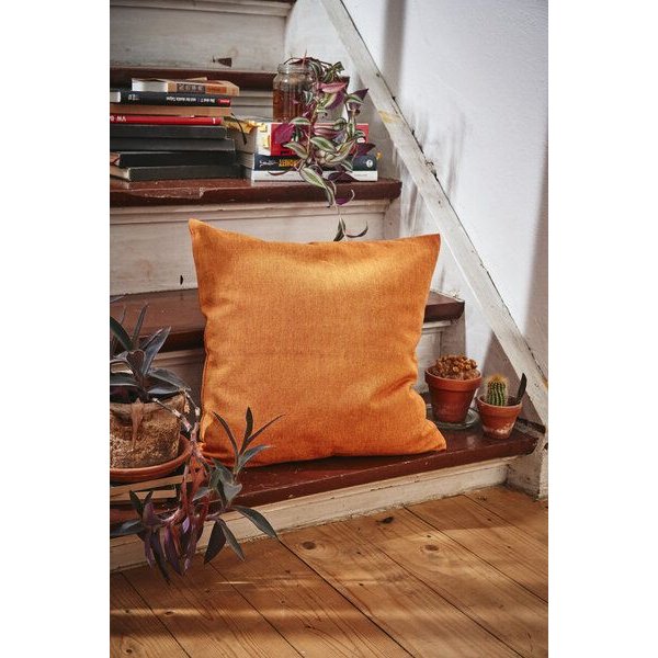 HängemattenGlück Kissenbezug aus reiner Bio Baumwolle 40x40cm Rot- / Gelbtöne