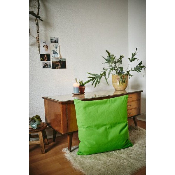 HängemattenGlück Kissenbezug aus reiner Bio Baumwolle 60x60cm Grüntöne