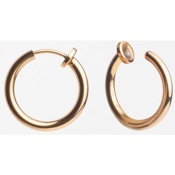 ALEXASCHA Ohrclips Creolen ohne Ohrlöcher | Silber, Gold, Roségold