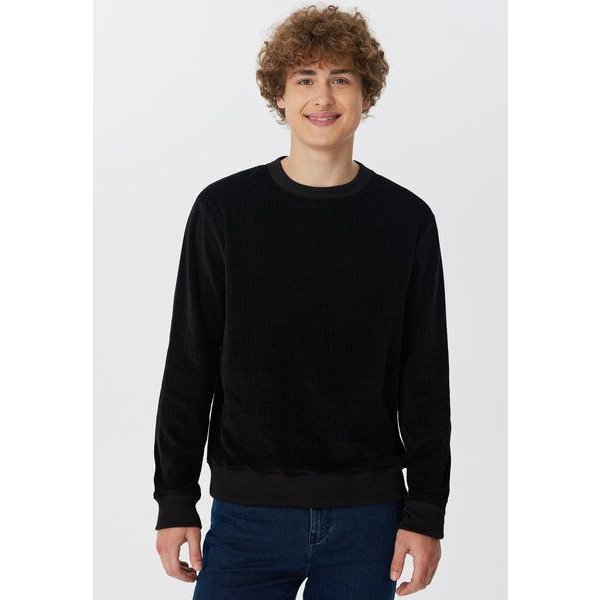 Leela Cotton Herren Cord-Sweatshirt aus 100% kba-Baumwolle - Feiner Nicky Cordstoff 2232