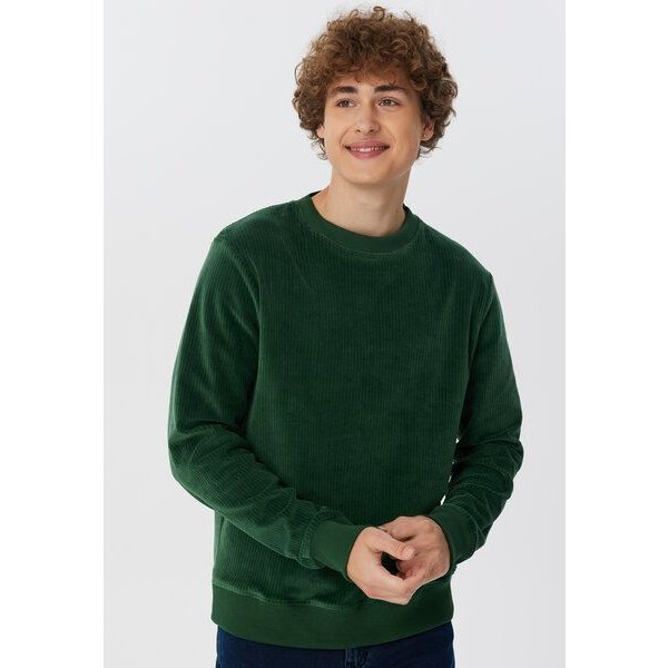 Leela Cotton Herren Cord-Sweatshirt aus 100% kba-Baumwolle - Feiner Nicky Cordstoff 2232