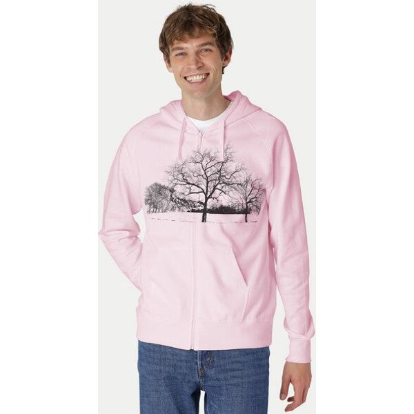 Peaces.bio - handbedruckte Biomode Zip-Hoodie Landscape Herren