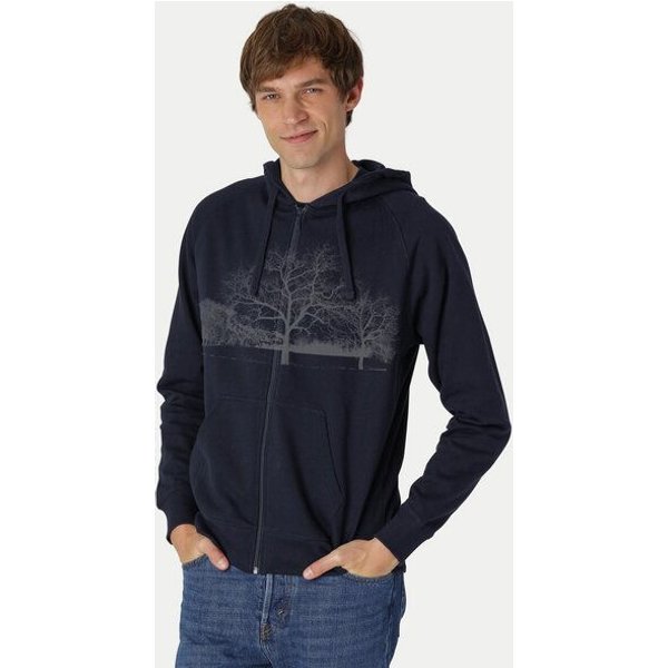 Peaces.bio - handbedruckte Biomode Zip-Hoodie Landscape Herren