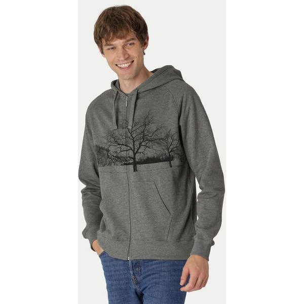 Peaces.bio - handbedruckte Biomode Zip-Hoodie Landscape Herren