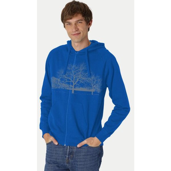 Peaces.bio - handbedruckte Biomode Zip-Hoodie Landscape Herren