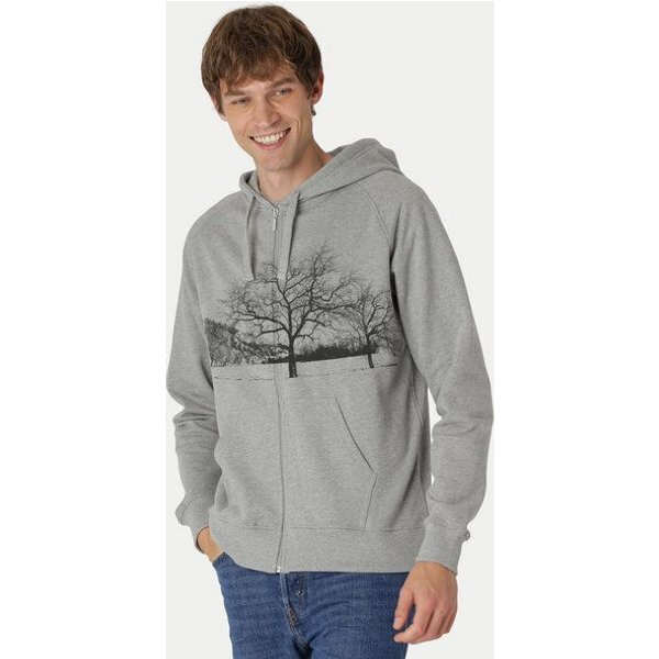 Peaces.bio - handbedruckte Biomode Zip-Hoodie Landscape Herren