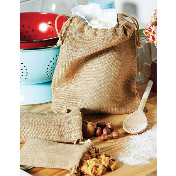 Westford Mill Jute Beutel Geschenkebeutel Gift Bag von 0,4ltr. bis 55 ltr Sack Säckchen Geschenksäckchen