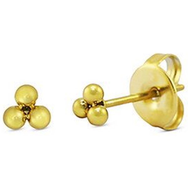 Kleine und feine TRIPLE DOTS Ohrringe, Ohrstecker ca. 4 mm von Elektropulli