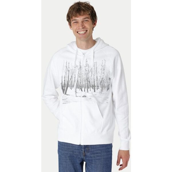 Peaces.bio - handbedruckte Biomode Herren Zip-Hoodie Woodland