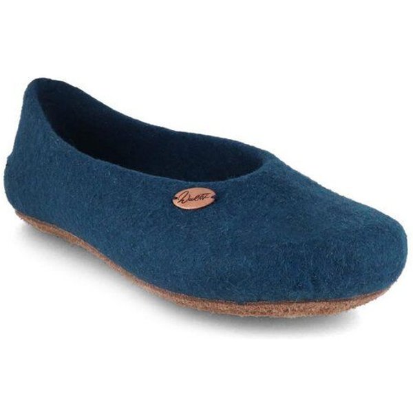 WoolFit Ballerina Hausschuhe mit vegetabiler Ledersohle und Filzeinlage