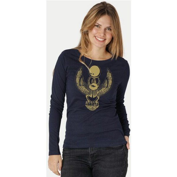 Peaces.bio - handbedruckte Biomode Damen Langarmshirt Cheper
