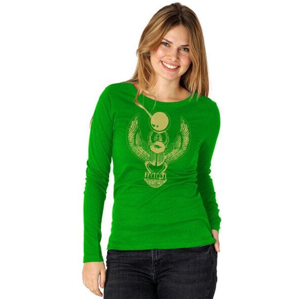 Peaces.bio - handbedruckte Biomode Damen Langarmshirt Cheper