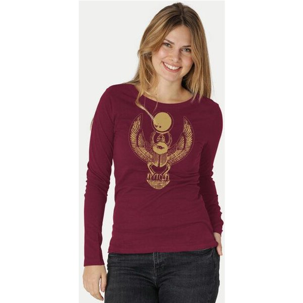 Peaces.bio - handbedruckte Biomode Damen Langarmshirt Cheper