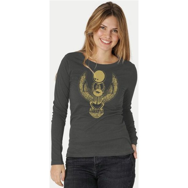 Peaces.bio - handbedruckte Biomode Damen Langarmshirt Cheper