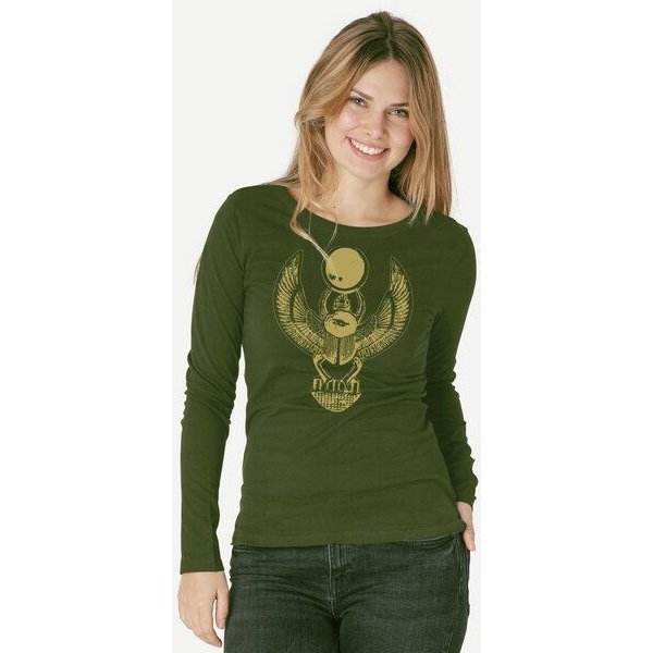 Peaces.bio - handbedruckte Biomode Damen Langarmshirt Cheper