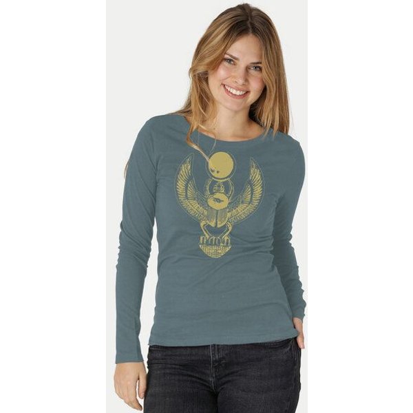 Peaces.bio - handbedruckte Biomode Damen Langarmshirt Cheper