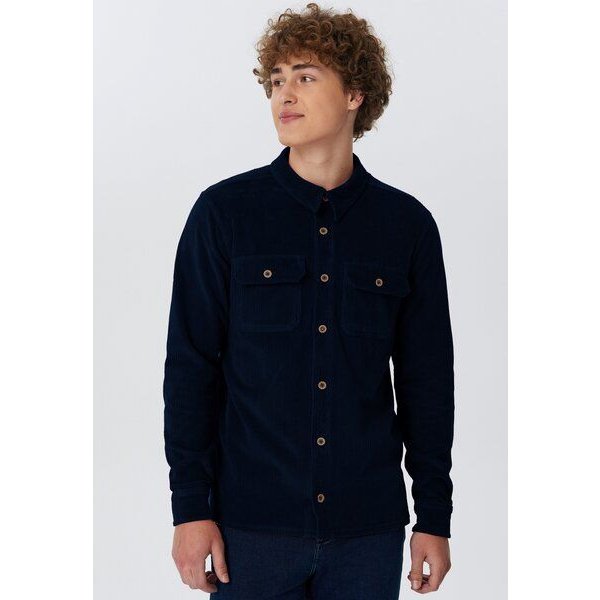 Leela Cotton Herren Cordhemd aus 100% kbA-Baumwolle Jacke - Feiner Nicky Cordstoff Herrenhemd Ferizeithemd