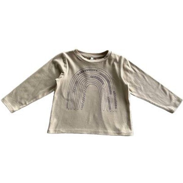 PETER JO Langarmshirt Misha mit Regenbogendruck