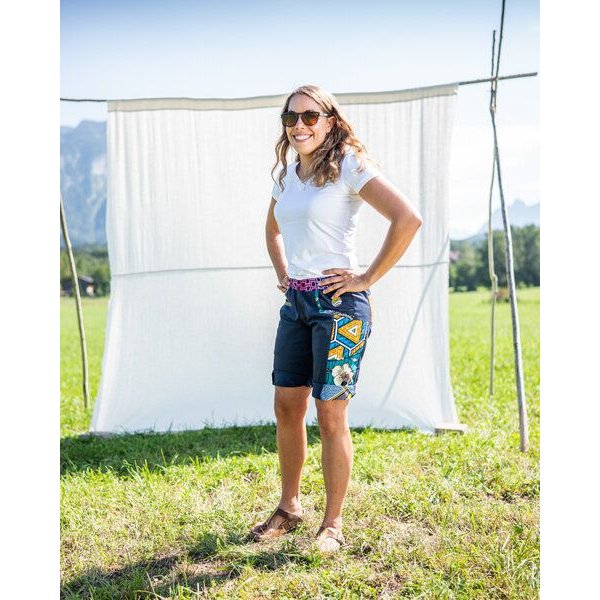 JUAdesign Kletter- und Wander Short - OCEAN SHORT Damen, lebhaft, farbenfroh, vielseitig