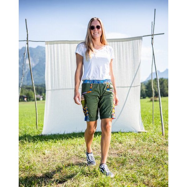JUAdesign Kletter- und Wander Short - OCEAN SHORT Damen, lebhaft, farbenfroh, vielseitig