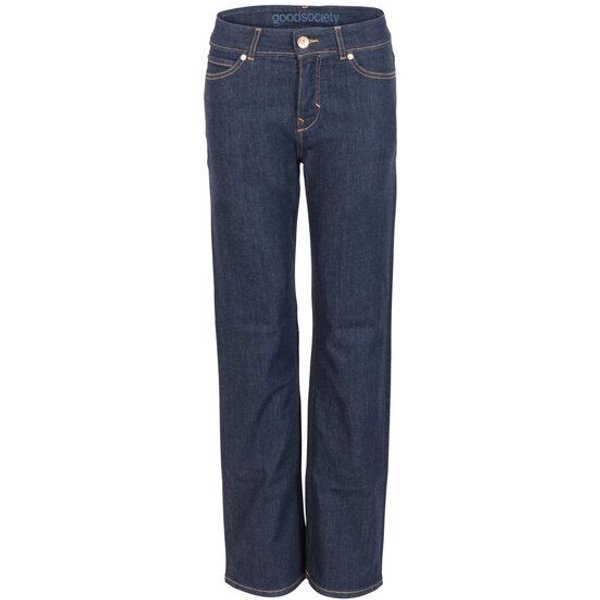 goodsociety Womens Regular Straight Jeans Raw One Wash