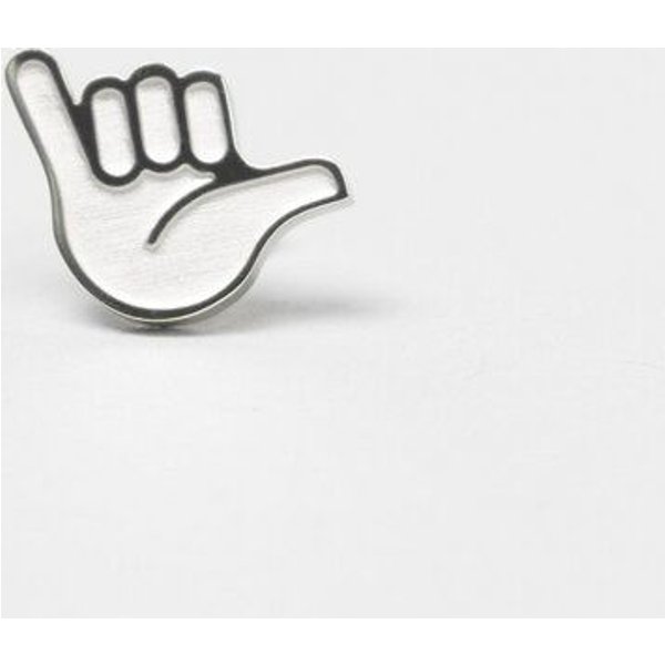 Fyngers Ohrstecker aus chirurgischen Edelstahl hochglanzpoliert - Modell HANG LOOSE