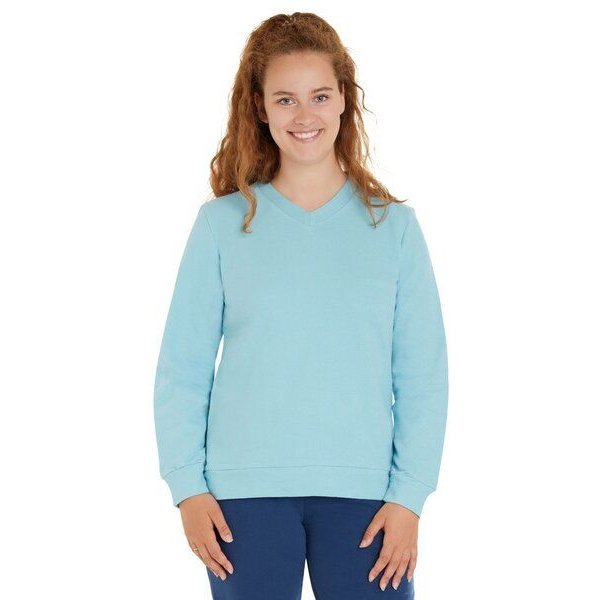 loud + proud Damen Sweat Strukturmuster, GOTS-zertifiziert