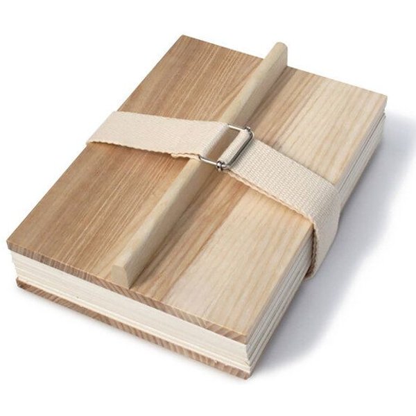 Holz Blütenpresse A5, verschiedene Farben (side by side)