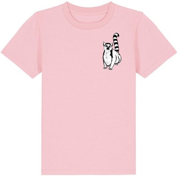 Spangeltangel Kinder-T-Shirt "Lemuren", Biobaumwolle, Affe, Kurzarm