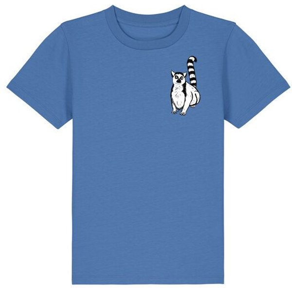 Spangeltangel Kinder-T-Shirt "Lemuren", Biobaumwolle, Affe, Kurzarm