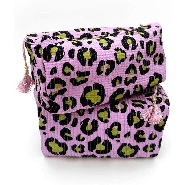 KIKOONI handgefertigte Kosmetiktasche "Oh Leo"