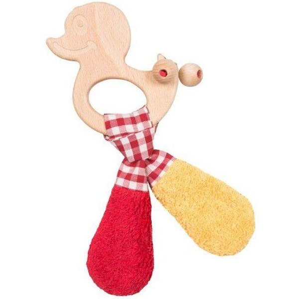 Efie Greifling rot/gelb, Holz Ente