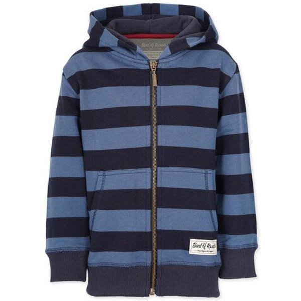 Band of Rascals Striped Zip Hooded