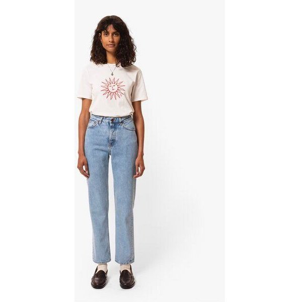 Nudie Jeans Gerade Jeans Lofty Lo - Summer Clouds