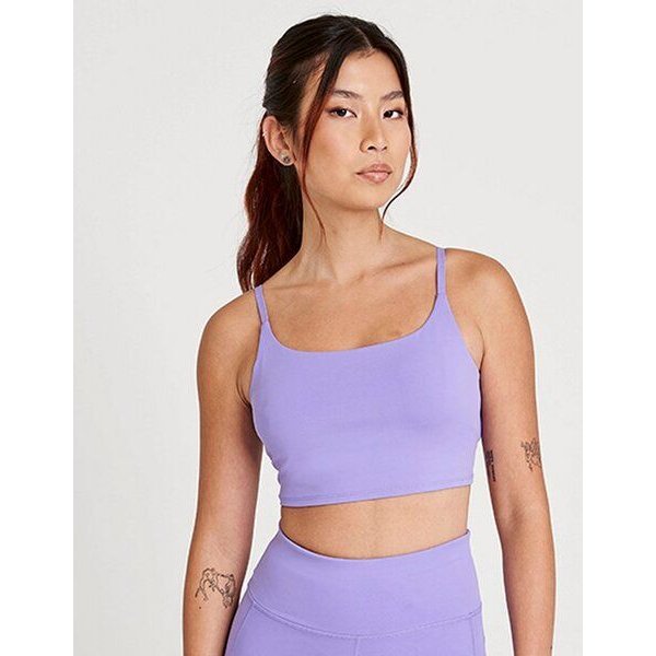 Just Cool Recycleder Damen Sport - BH mit Spaghetti-Träger