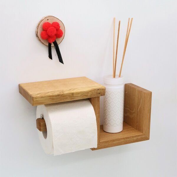 Woodkopf Toilettenpapierhalter LOTHAR aus Holz