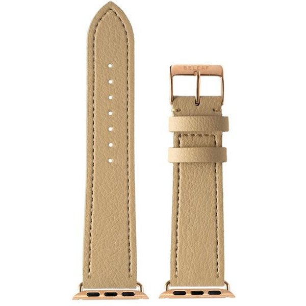 BELEAF "APPLE WATCH STRAP CACTUS" - veganes Uhren-Armband aus Kaktusleder beige