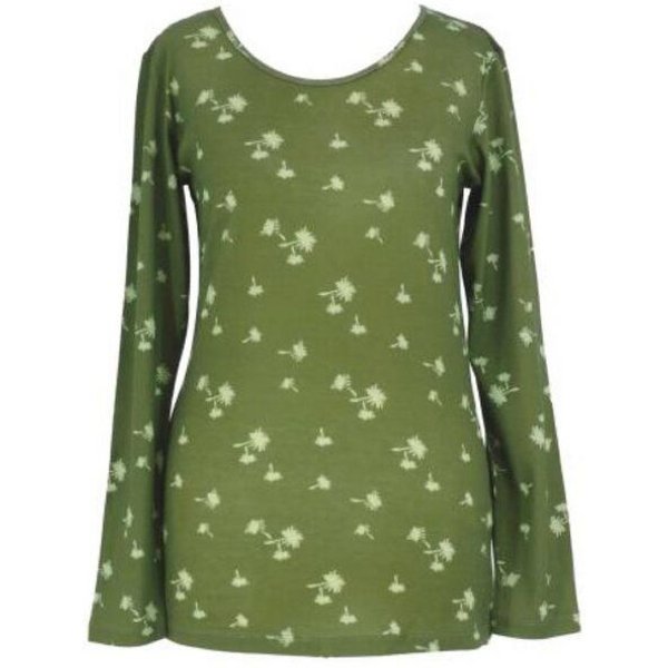 Kokon Zwo Basic Rundhalsshirt Langarm 60% Seide (peacesilk), 40% Baumwolle (kbA)