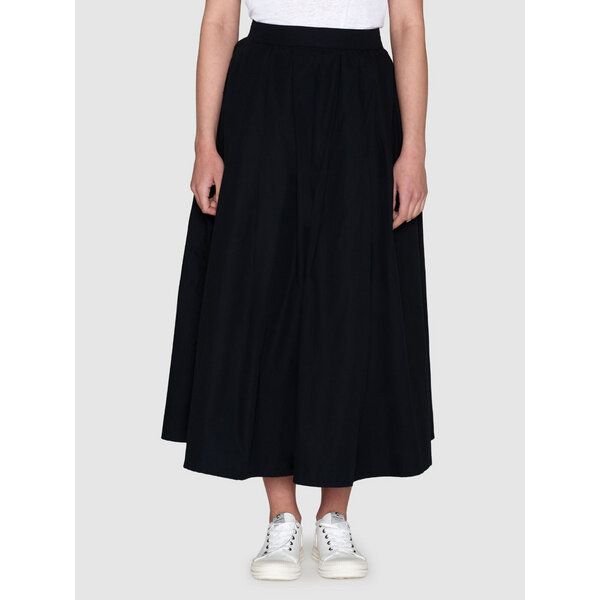 KnowledgeCotton Apparel Midirock - Poplin elastic waist skirt - aus Bio-Baumwolle