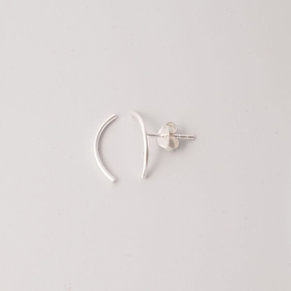 fejn jewelry Ohrstecker 'curved' mit Halbkreis