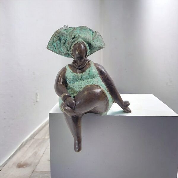 Moogoo Creative Africa Bronze-Skulptur "Bobaraba Yolanda" Unikate by Hamidou | handgemacht
