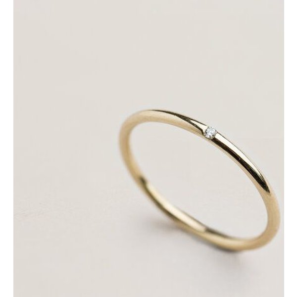 ChristinaPauls Slow jewellery Zarter Diamantring in Gold