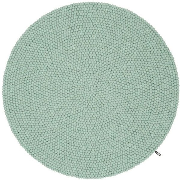 myfelt Filzkugelteppich rund, 100% Schurwolle