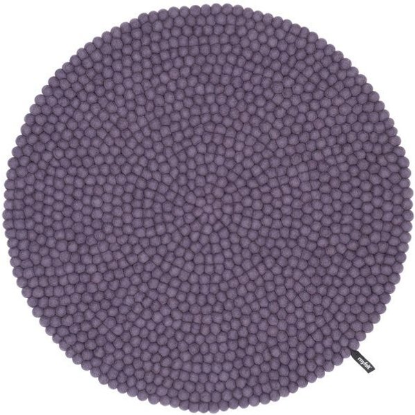 myfelt Filzkugelteppich rund, 100% Schurwolle