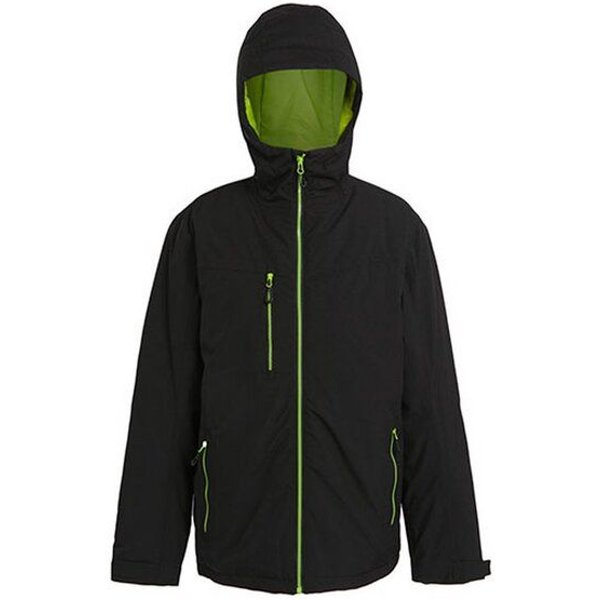 Regatta Professional Herren Wasserdichte gefütterte Softshelljacke mit Kapuze Recycled kontrastfarbene Reißverschlüsse