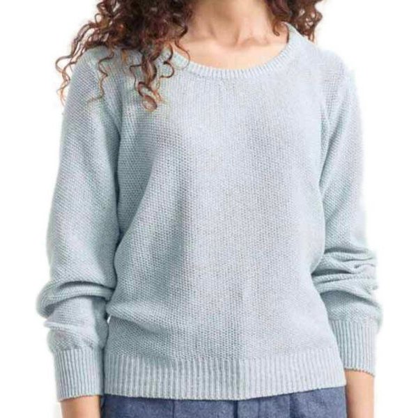 Rifò - Circular Fashion Made in Italy Recycelter Pullover für Frauen aus Denim-Baumwolle Grazia