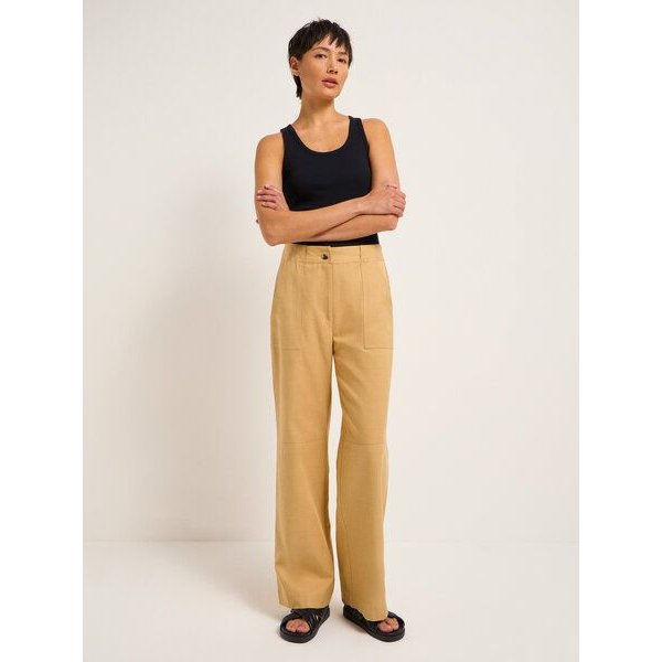 LANIUS Marlenehose mit aufgesetzten Taschen aus TENCEL Lyocell und Bio-Baumwolle